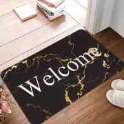 Kitchen Hallway Welcome Runners Marble Ink Texture Entrance Doormat Home Decor