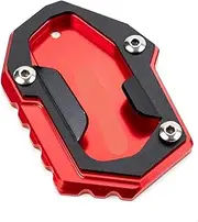 jininghaibo Compatible With R1300GS R 1300 GS ADV R 1300GS 2024 2025 CNC Motorcycle Kickstand Pad Foot Side Stand Extansion Plate Tire Valve Caps(Red-Nologo)