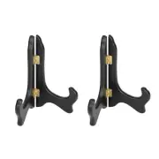 2* Easel Plate Holder, Wooden Folding Display Stand Parts for Picture Frame
