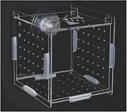 Acrylic Fish breeding Box, Transparent Acrylic Aquarium Isolation Box with Suction Cup, Multifunctional Incubator, Fish Breeder Box for Fish Tank,Breeder Box for Fish Tank, Acrylic Fish Isolation Box