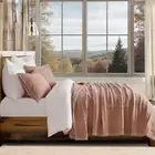 Stonewashed Cotton Quilt Set King Size, Ultra Soft Oversized Bedspread Coverlet