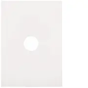 Hager WBQSP1-MW Finesse Series Grid Plate & Cover, Switch Plate, 1 Gang, Less Mech, Flush, Vertical/Horizontal, Matt White