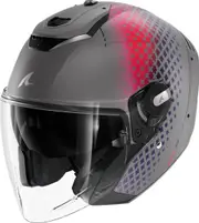 Shark RS Jet Stride Jet Helmet, grey-pink, Size S for Men Grey Pink
