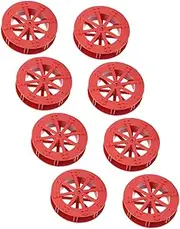 CAXUSD 8pcs Fountain Water Wheel Accessories Models Running Water Wheel Table Fountain Wheel Landscape Wheel Small Water Wheel Resin Ornament Fish Tank Plastic Fall Red 7c