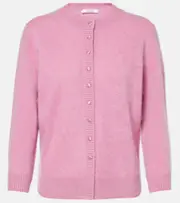 [Dorothee Schumacher] Dorothee Schumacher Fluffy Statements wool and cashmere cardigan AU 16 pink