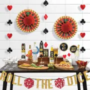 Roll the Dice Casino Bar Decorating Kit 29pk