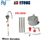 Aluminium Rotary Drum Pump Fuel Kero Oil Petrol 44 Gallon Drum Hand Pump AU