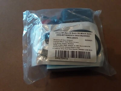 Raspberry Pi Zero W Basic Starter Kit - Black Case