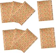 Hoement Pack Birthday Wrapping Paper Elegant Patterns Kraft Paper Wraps for Party Decorations
