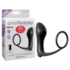 Anal Fantasy Collection Ass-gasm Cockring Plug - Black Vibrating Butt Plug wi...