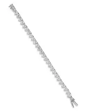 Nadri Real Love Heart Cubic Zirconia Flex Bracelet