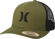 [Hurley] Men's Cap - Del Mar Snap Back Trucker Hat, Olive Canvas