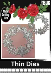 CRAFTBUG DIES CUT EMBOSS & STENCIL THIN DIES ~SNOWFLAKE CIRCLE E330-B14