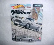 HOT WHEELS FAST & FURIOUS "ASTON MARTIN DB5I" w/REAL RIDERS NEW HW DIECAST CAR