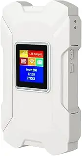 4G LTE Router Wireless WiFi Portable Modem Mini Outdoor Hotspot Pocket Mifi 150mbps Sim Card Slot Repeater 3000mah White