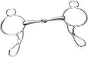 Abbraccia Horse Bit Snaffle Bit Ring Snaffle Bit Horse Riding Snaffle Stallion Training Bit for Horse Chewing Training Equipment