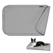 Waterproof Dog Bed Cover Canvas Washable Dog Crate Pad Cover for 36 Inch Crat...