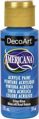 DecoArt Americana Acrylic Paint 2oz-Crisp Blue DA-376