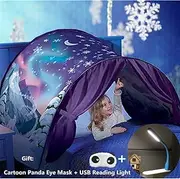 Bed Tents For Girls Boys,Pop Up Tents For Kids With Light,Kids Dream Bed Tent,Sleep Tent,Children's Playrooms,Christmas Birthday Gifts (Snowflake)