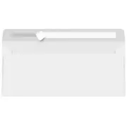 #10 Strip & Seal Regular Envelopes, White, 24w(90gsm), 4 1/8 x 9 1/2, 500 Qty