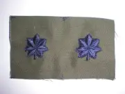 USAF BDU EMBROIDERED LTC LIEUTENANT COLONEL RANK COLLAR INSIGNIA -1 PAIR