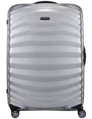 [Samsonite] Lite-Shock 75 cm Sport Spinner Suitcase in Silver