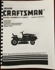 Owner’s Manual Sears Craftsman 15.5 HP Lawn Tractor 42” Mower - Model 917.256812