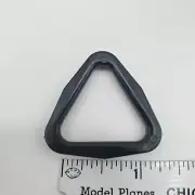 Fastex Dee Ring D-Ring 1" 1 Inch Inside Triangle Black Plastic Buckle Strap Nos