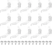 uxcell 3.5mm Lamp Shade Clips for Ceiling Flush Mount, 15 Pair Fixed Buckle Light Fixture Accessories Plastic Transparent
