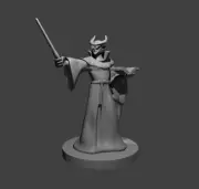 Tiefling Wizard with Glasses 28mm Scale DND D&D Tabletop Miniature