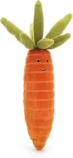 [Jellycat] Vivacious Vegetables Carrot Plush, 7 inches