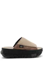 Ugg Venture Daze Suede Flatform Sliders - Black - 37 (IT37/ UK4) 37 (IT37/ UK4)
