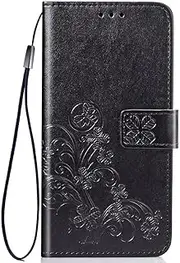 [YBROY] Case for Motorola Edge 30 Pro, Magnetic Flip Leather Premium Wallet Phone Case, with Card Slot and Folding Stand, Case Cover for Motorola Edge 30 Pro.(Black)