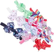 Totority 10pcs Baby Girl Headband Bow Hair Bands Elastic Headband for Baby Christmas Theme Toddler Party Hair Accessories