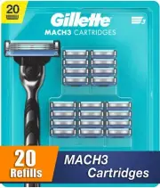 Gillette Mach3 Razor Blades 20 Pack – 100% Genuine Sealed - Return accepted