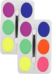 Artistic Face Body Paint Palette 6 Oil-based Colors Easy Application Quick Wash-off Great for Boys and Girls Events