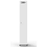 RAPIDLINE 1 DOOR MELAMINE LOCKER W305 x D455 x H1850mm Natural White/ Black