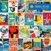 Re-marks Travel Atlas 1000 Piece Jigsaw Puzzle