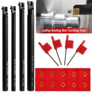 4Set 6-10 mm Shank Lathe Turning Tool Holder Boring Bar Carbide Insert Bladesદ