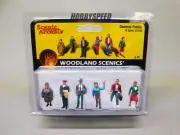 WOODLAND SCENICS GENERAL PUBLIC FIGURES 6 PIECES O GAUGE landscape WDS2730 NEW