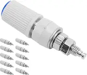 High -performance -4 Mm Banana Plug Socket Wide Application for Loudspeaker Terminals 10PCs (Blue)
