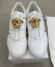 Versace Vitello Elastico Blanco Oro Caldo