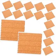 HEALEEP 24 Sheet Carton Sealing Tape Stickers Mini Room Closed Clothes Hangers Retro Protector Book Corner Protector Scrapbook Cartons Small Grid Makeup Bag Pallet Bracket Kraft Paper