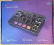 Gaming Audio Mixer, Streaming RGB PC Mixer with XLR Microphone Interface
