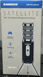 Samson Satellite USB/iOS Recording Podcasting Computer Microphone with Software