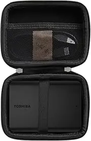 Hard Travel Case for Toshiba Canvio Basics 2TB/ 1TB/ 4TB Portable External Hard Drive (Black)