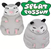SPLAT POSSUM Squishy Squish Squeezable Stress Figure Toy - Archie McPhee