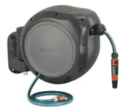 GARDENA (08050) Retractable Garden Hose Reel 82' x 1/2" hose, Wall Mounted, A...