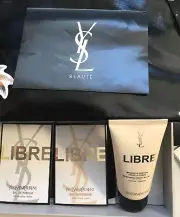 YSL LIBRE Perfumed Nourishing Body Balm 1.6 oz 50 ml 2- Libre Samples And Pouch