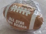 All Star Ring Bearer Plush Football, Wedding Gift, New/Sealed, 11" Length
